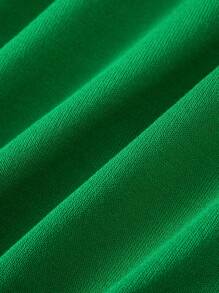 GIGOGOU 新款夏季女士休闲纯色 Polo 领短袖针织上衣 - 綠色 - 查看 9