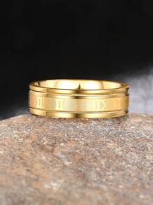 1 Pc Gorgeous Men's Stainless Steel Ring For Men Party Accessories Jewelry Gift