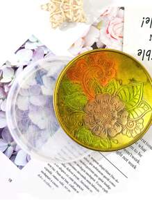 Diy Crystal Epoxy Cup Mat Mold, Mirror Finish Pattern Circle Resin Silicone Mold For Teacup