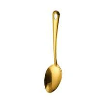 1/6 piezas Juego de utensilios de cocina de acero inoxidable chapados en oro - Incluye cuchara para sopa, colador, pala para freír y talla grande - Herramientas de cocina esenciales para chefs de hogar - Multicolor - Ver 19