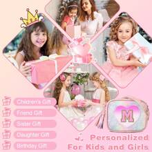 Heart Purse Little Girl Purse Birthday Gifts,Cute Leather Toddler Purse Small Crossbody Bag With Tassel,Personalized Initial Letter Bag Novelty Wallets For 2-10 Year Old Girl,Children's Gifts Birthday Gifts,Pu Leather New Design Sweet Bag,Perfect For Daily & Party (Pink, Letter A~Z) School Bag - Multicolor - View 10