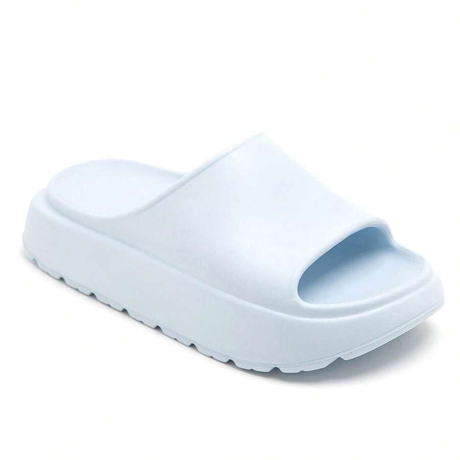 Slippers With Arched Insole And Thickened Soles - Blue - View 1