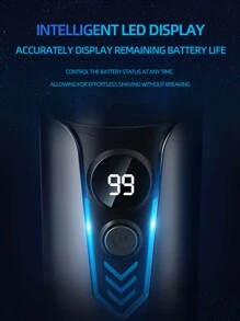 Afeitadora eléctrica para hombres, afeitadora eléctrica resistente al agua, recortadora de barba portátil y de viaje - Multicolor - Ver 10