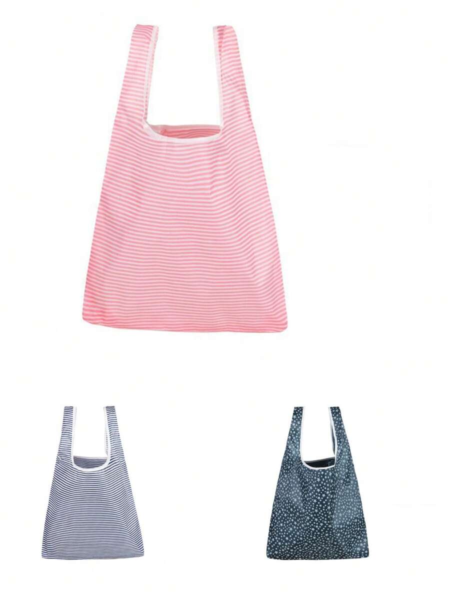 1 件便携式购物袋，高端购物手提包，牛津布可折叠购物袋