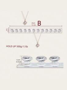 珠宝收纳架适用于项链、手镯、耳环和戒指，透明壁挂式展示架，适用于梳妆台、镜柜，多功能挂钩珠宝收纳挂钩可用于学校宿舍