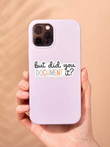 1pc "Did You Document It?" Sticker - Colorful Vinyl Sticker, Suitable For Special Education Teachers, Behavior Analysts, And IEP Professionals | Motivational Office Decor, Can Be Used On Laptops, Water Bottles, And Binders - Multicolor - View 5