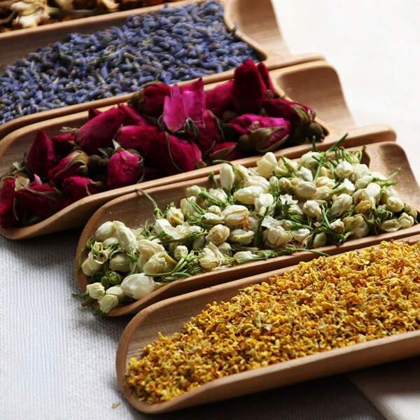 1pc 30g Dried Floral Potpourri Mix - Jasmine, Rosa Rugosa, Lavender, Mint, Lilac, Mimosa, Rosa Rugosa, Gardenia, Rosa Gallica, Perilla Leaf, Star Anise, Dried Lemon, Dried Fig, Suitable For DIY Sachet Filler