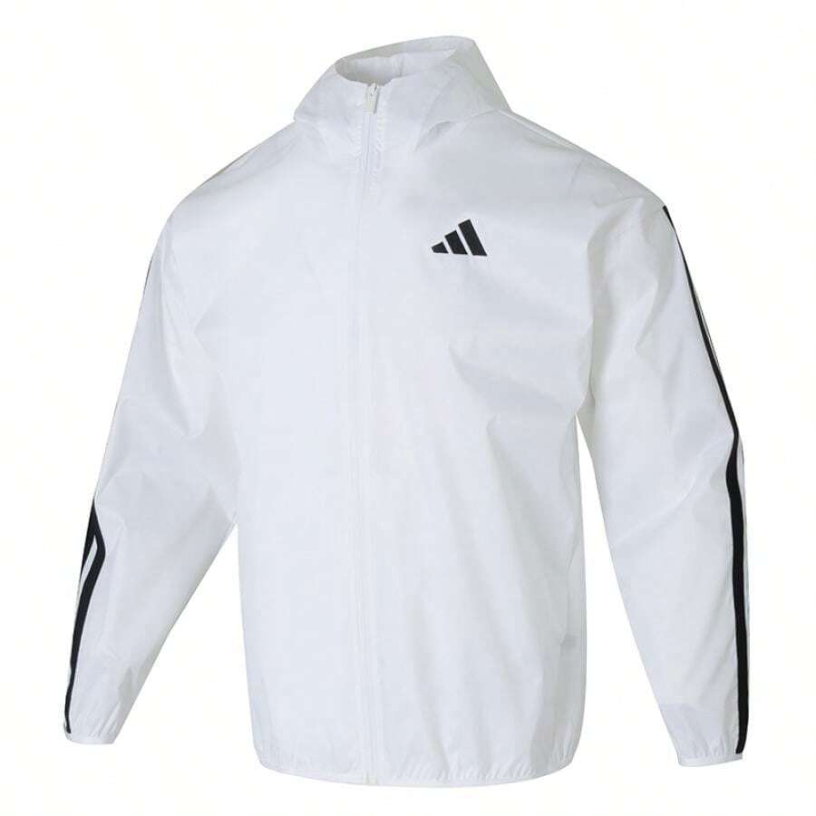 Adidas M 3-Stripe Ripstop Men's Jacket, Sporty Minimalist Casual Windbreaker, JF3682