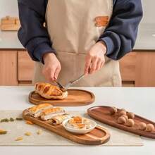 Oval Wooden Tray, Clean And Tidy, Essential For Home