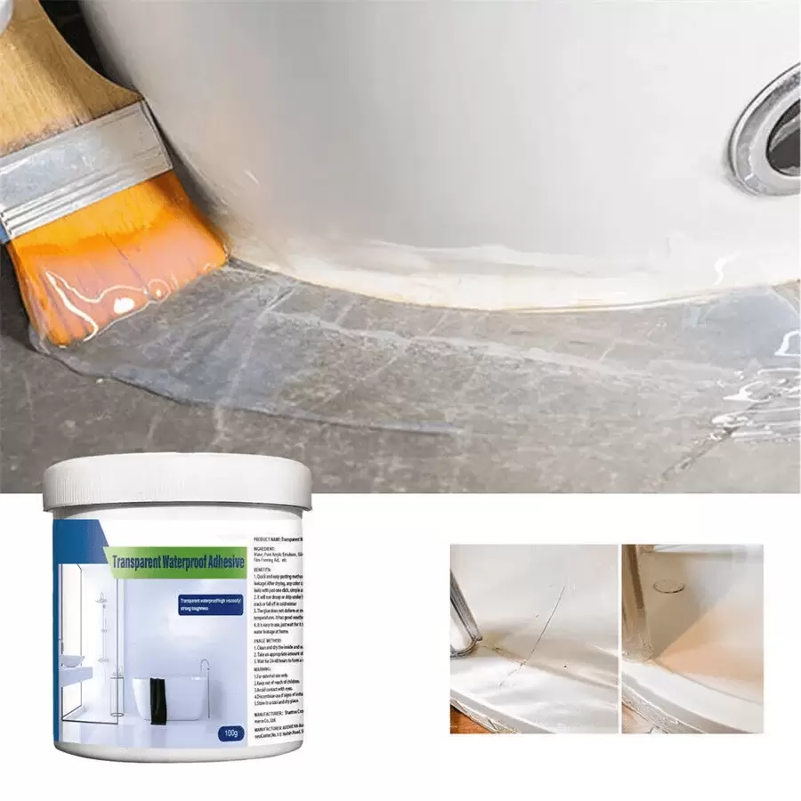 NetHong 3X Bathroom Transparent Waterproof Glue Waterproof Coating Agent Long-Lasting - White - View 1