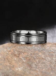 1 Pc Gorgeous Men's Stainless Steel Ring For Men Party Accessories Jewelry Gift
