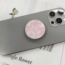 1pc Shell Shaped Phone Holder With Extendable Stand, Air Cushion Stand, Finger Grip, Compatible With IOS And Android Phones, Birthday Gift For Family And Friends, Sliding Phone Stand, Phone Accessory - Multicolor - View 6