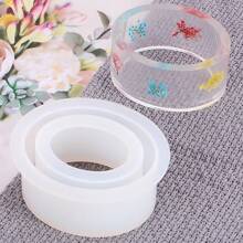 1pc, 6pcs Oval Split Open Bangle Resin Silicone Molds | Crystal Epoxy Resin Materials | Easy Release Resin Epoxy Dual-Purpose | DIY Jewelry Molds Suitable For Daily Wear And Outings - Oval Half Open Bracelet Mold - View 11