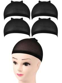 Toucas Marrons para Mulheres, Touca de Renda para Peruca Frontal, Touca Calva para Perucas, Vermelho Marrom, 20/12 Peças