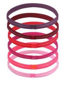 5 عبوات / 6 عبوات / 12 قطعة عصابة رأس مرنة للغاية ومضادة للانزلاق وماصة للعرق، مناسبة للتمارين والرياضة والدراجة والسباحة وكرة السلة، مناسبة للجنسين - متعدد الألوان - مشاهدة 11