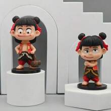 2件动漫哪吒之魔童降世哪吒玩偶 时尚玩具 礼物 车饰 桌面摆件 - 彩色 - 查看 9