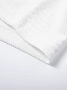 Heren zomer snel drogend poloshirt, dun korte mouwen casual elastisch effen T-shirt voor zaken, uitjes, kantoor, feestjes