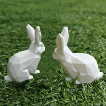 Klein Konijnendecoratie, Tuindecoratie, Creatief & Interessant Ornament, Konijnenbeeldje, Cadeau Voor Familie & Vrienden, Geschikt Voor Pasen, Huis & Tuin Buitendecoratie