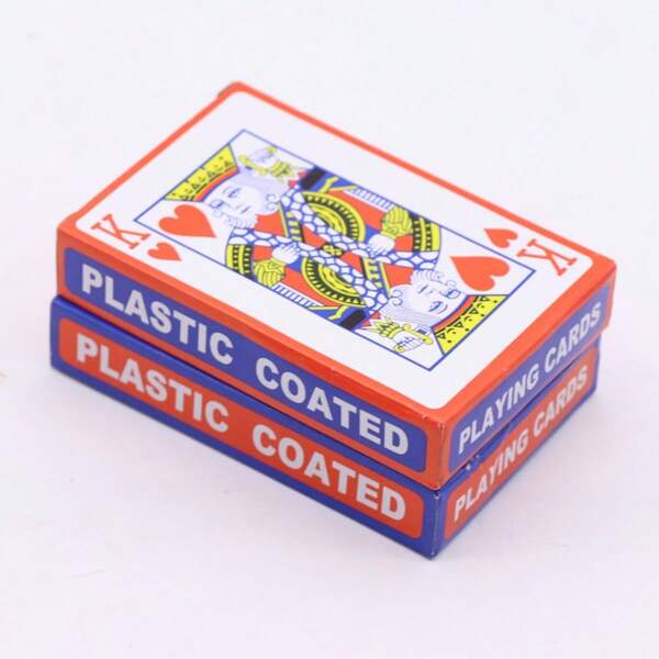 1 Pezzo Set Classico di Carte da Gioco Tradizionali Rosse - Mazzo di Carte Stile Moderno in Carta per Adulti, Include Carte in Scatola