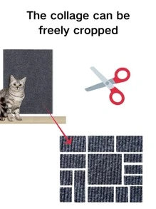 1 PC Kattenkrabmat is stevig, krasbestendig, laat geen vuil vallen Bescherming, de bank kan gemakkelijk worden geknipt en geplakt, de kattenkrabmat is ademend, slijtvast, krasbestendig, kan op de muur worden geplakt, uitstekend materiaal, zwart, beige, donkerblauw 3 kleuren kunnen kiezen Eenvoudig ontwerp