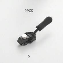 9 pièces Kit de réparation de fermeture éclair, outil de réparation de curseur de fermeture éclair, ensemble de remplacement de fermeture éclair instantané universel avec curseurs S/M/L, pour vêtements, bagages, sacs à dos
