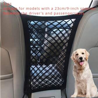 Pet Car Barrier, Dog Car Barrier With Automatic Net & Storage Pocket, Pet Barrier Back Seat Protection Net Dog Car Seat Car Seat Covers Dog Car Seat Cover Pet Car Seat
