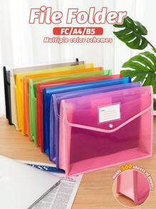 Carpeta de archivo FC/A4/B5, puede contener hasta 500 hojas de papel, para oficina, contratos, exámenes, materiales, informes de exámenes médicos de mujeres embarazadas, escuelas, vuelta al cole, útiles escolares