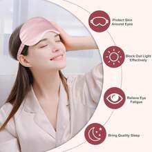 100% Light Blocking Eye Mask, Eye Mask, Comfortable Sleeping Supplies At Night, Flight Eye Mask, Nap Eye Mask,Ultra Soft Sleep Eye Mask, 100% Blackout, Blindfold Sleeping Eye Mask, Smooth Eye Mask For Sleeping, Sleep Aid Eye Mask, Travel Sleep Eye Mask