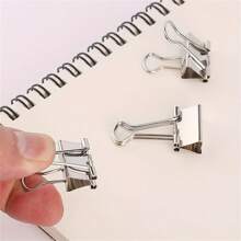 20 件各种尺寸银色活页夹、回形针、办公和学校用品、多功能文件整理器，适用于教学、商务和家庭使用