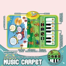 1 Set Kids Musical Pad With 2 Drumsticks, Learning Floor Mat, Indoor Interactive Puzzle Toy, Birthday Gift