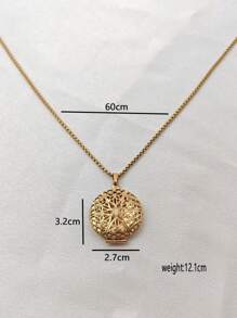 1 colar vintage de aço inoxidável de alta qualidade, multiestilos, joia minimalista de luxo, presente para mulheres