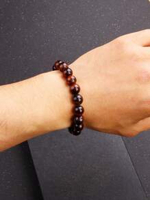 1 szt. Oryginalne bransoletki Lightning Red Tiger Eye dla mężczyzn 6-10 mm Natural Energy Stone Round Beads Bransoletki dla kobiet Soul Jewelry