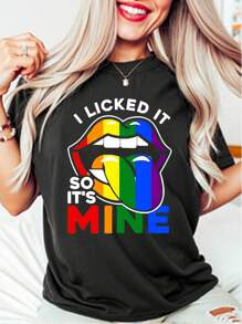 Unisex "I Licked It So It's Mine" Rainbow - Themed T - Shirt