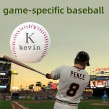 Custom 1/2/3pcs Personalized Name Baseball, PU Material, Size 9 Soft Training Ball, Special Gift For Boyfriend, Husband, Son, Dad, Groom, Birthday, Wedding, Christmas Or Groomsmen Graduation