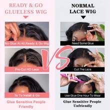 GABRIELLE 30 Inch Deep Wave Glueless Wigs Human Hair 6x4 Transparent Lace Closure Wigs 180 Density Ready To Wear Glueless Human Hair Wigs Pre Plucked Pre Cut 13x4 13x6 Deep Curly Lace Front Human Hair Wigs With Drawstring 9x6 7x5 Glueless Human Hair Wigs For Women - Natural Black - 查看 10