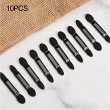 10-20 piezas Brochas profesionales de doble extremo para sombras de ojos, aplicadores de esponja para sombras de ojos de doble cara, con cabezas de esponja grandes y pequeñas