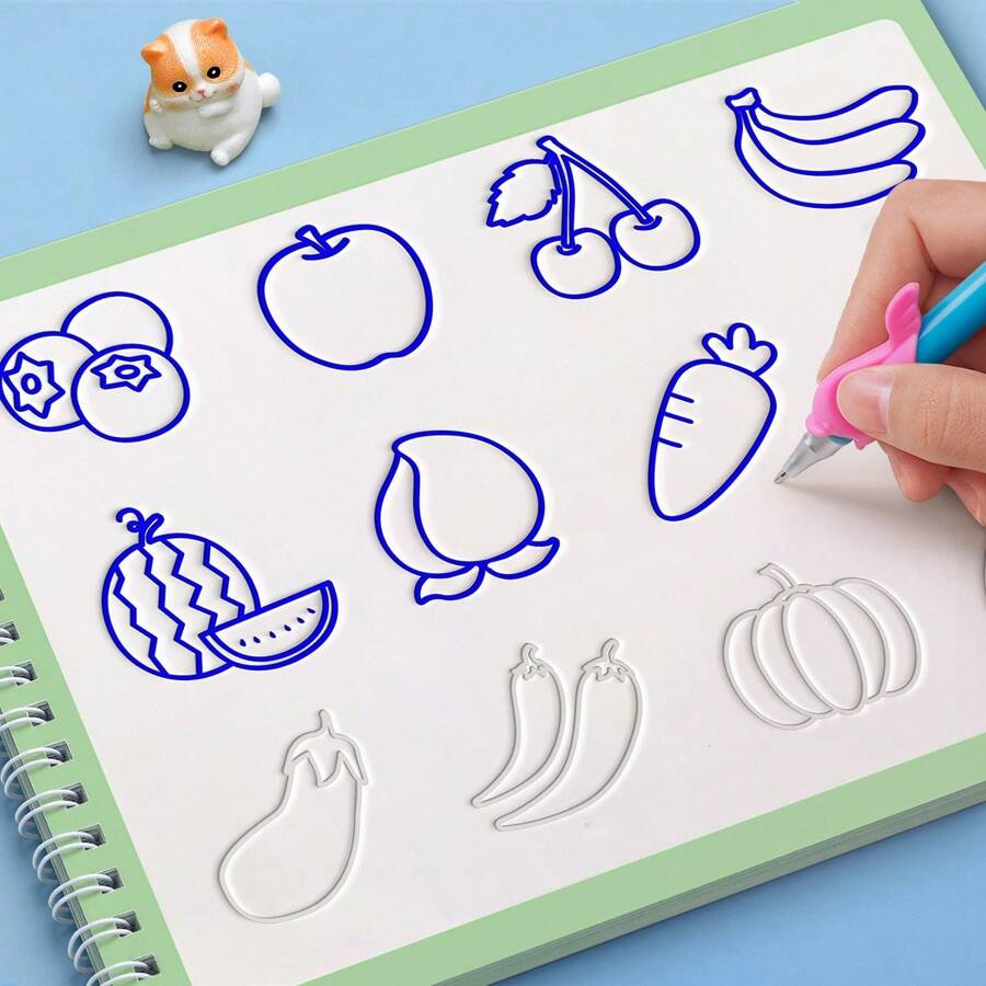 Libro Da Disegno Riutilizzabile Cancellabile Con 12 Pennarelli | Per Viaggio, Scuola E Attività