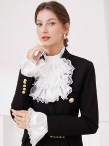 1 Set Gentleman's Formal Suit Accessories - Cravat, Cuff Links, Sleeve Decorations For Dress For Christmas Decor - Multicolor - View 4