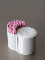 1-częściowy schowek do łazienki, 2-w-1, połączony organizer na chusteczki do demakijażu i przybory kosmetyczne, tacka na biurko