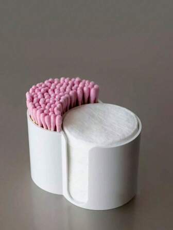 1-częściowy schowek do łazienki, 2-w-1, połączony organizer na chusteczki do demakijażu i przybory kosmetyczne, tacka na biurko