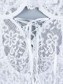 SOFUSEN 一套女士黑色蕾丝性感网纱拼接紧身内衣套装，性感内衣套装，睡衣，情人节，性感内衣