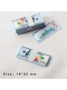100/200 stuks 11,8*4,8cm Kleine maat rekwisieten Kopie $ 100 Denominatie (Niet 1:1 Restauratie), Geschikt voor Thuisdecoratie Collectie Herdenkingsdisplay, Boeket Origami-rekwisieten, Valentijnsdag Ramadan Festival Verjaardag Vakantiegeschenken