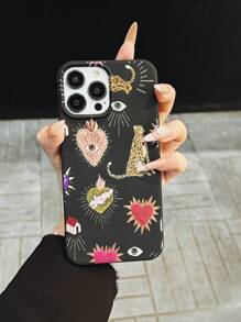 1pc TPU Soft Case With Tiger Eye Design Compatible With IPhone 15 Pro Max, 14 Plus, 13 Pro Max, 12, 11, 7G, 7P, IX, XR, XS Max - Multicolor - View 6