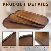 Oval Wooden Tray, Clean And Tidy, Essential For Home
