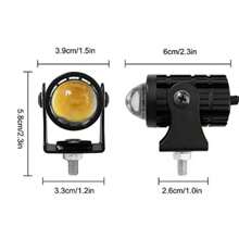 2pcs 60W Driving LED Lights Motorcycle Headlight 60W Double Color White 6000K High Beam Amber 3000K Low Beam LED Fog Sport Lights For Cars ATV UTV Motorcycle Car Accessories Car Must Haves Accesorios Para El Carro Car Light