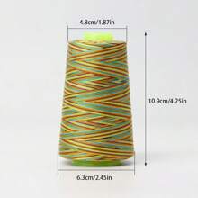 1000yds Multicolor Embroidery Thread, 7 Color Polyester Sewing Thread Cone
