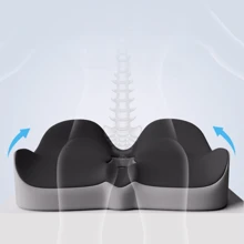 1pc Ergonomic Seat Cushion Chair Car Seat Pad Office Butt Long-Sitting Cushion Student Seat Pad - Multicolor - View 3