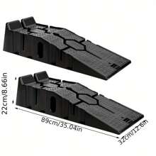 2pcs Car Ramps Heavy Duty - 5000KG Capacity, Polypropylene Plastic Loading Access Ramps, Lift Low Profile Vehicles - Variant1 - View 1