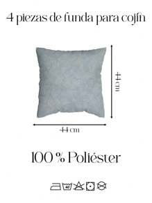 4pcs/6pcs Luxury Velvet Cushion Covers Size 42cmx42cm Soft Solid Pillow Cases With Zipper Closure For Autumn Winter Bedroom Sofa Couch Patio Living Room Made Of 100% Velvet, Contemporary Style. - 淺藍色 - 查看 4