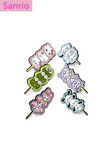 Sanrio Sanrio, Creative Cartoon, Sanrio Character, Bingtanghulu, Brooch, Cute, Jade Dog, Kulomi, Girl Badge Accessories, Men And Women, Memorial, Decoration, Gift Giving, Available All The Year Round